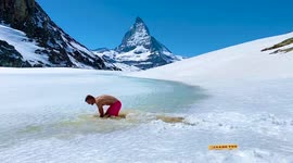 Get out of your Comfort Zone,Natural IceBath in Zermatt - Switzerland