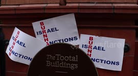 'We are at their doorstep. They will not ignore us anymore' - Free Palestine ''Die In'' Protest Outside The Mayor of Manchester's Office (Andy Burnham)