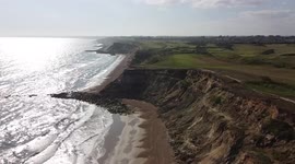 British Cliffs on Barton on Sea. Climate Change and Erosion in the British Isles