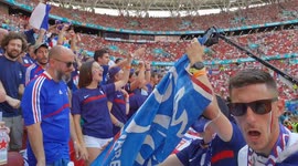 Jubilation to disappointment: French fans joy at goal and frustration at final draw in Hungary