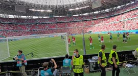 French fans pay tribute to Hungarian players for the great game and fight they've delivered