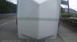 Runaway trolley: Rear dashcam footage to previously uploaded video