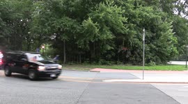 President of the United States Joe Biden and First Lady of the United States Jill Biden depart their residence in Greenville, Delaware on June 20, 2021