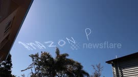 Amazon Prime Day Skywriting over Brisbane Australia June 21'st 2021 4K