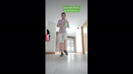 Vicar records tiktok video of footie Euros trend kicking a football