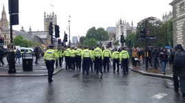 Violence, scuffles and arrests at London anti-lockdown protest