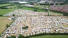 Thousands of travellers cause chaos after flocking to Oakham, UK for a Pentecostal Christian event