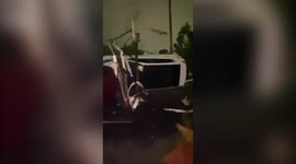 Resident documents damage after tornado rips through Chicago suburbs