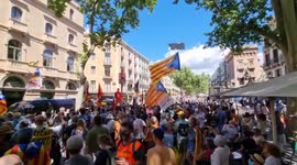 Pro-Catalan independence movement holds rally in Barcelona