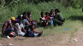 Haitian migrants detained by border patrol in Del Rio, Texas