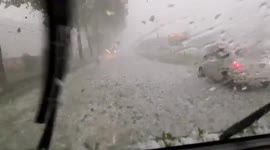 Severe hailstorm pummels towns in southern France