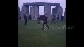 People gather at Stonehenge to celebrate Summer Solstice despite the event being cancelled