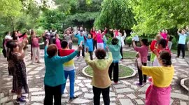 Elderly residents in China form group where they laugh out loud as exercise