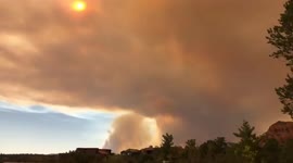 US: Time-Lapse Of Smoke From Rafael Fire Burning In Arizona 2