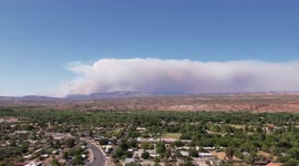 US: Time-Lapse Of Smoke From Rafael Fire Burning In Arizona