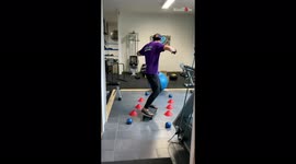 Italian sets 'Ninja Warrior' inspired obstacle course in his own home