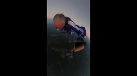 Eating a taco while skydiving