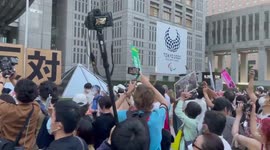 Hundreds gather in Tokyo to voice opposition to Olympics