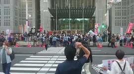 Japan: Hundreds Gather For “NOlympics” Protest Outside Tokyo Metropolitan Building 2