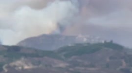 US: Mesa Fire Breaks Out Along SR-76 In Pala, California