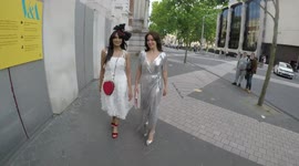 Kimberleigh Gelber, Jackie St Clair arrive at Victoria and Albert Museum