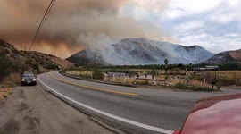 Time lapse of Mesa fire near San Diego