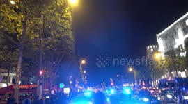 Some tensions on the Champs-Elysées after the France-Portugal match