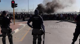 Service delivery protest in Cape Town in informal settlement