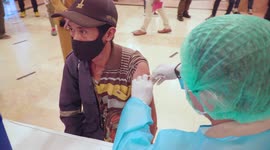 Covid-19 Vaccination Process for Jakarta Citizen In Jakarta City Hall