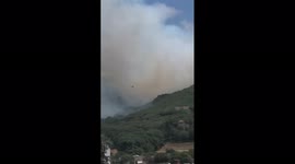 Wildfire breaks out in Barcelona