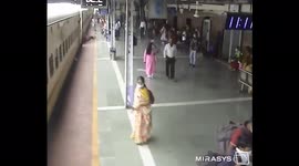 Old man miraculously survives after slipping off moving train