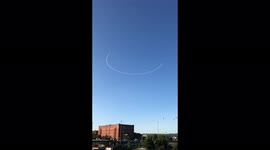 'Bristol: Plane Draws Smiley Face in the Sky Full of Balloons '
