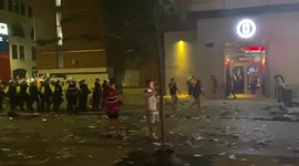 Canada: Montreal Police Disperse Crowds Celebrating Habs Series Win In Downtown