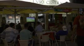 Euro 2020: Football fans in Portugal watch match between France and Portugal