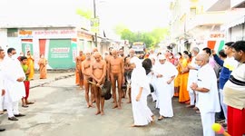 Jain Monks and Nuns take part in a religious event in Rajasthan, India