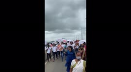 Protesters in India rally against airport name change