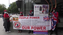 Uganda protests against billion dollar IMF loan to finance dictator Museveni in London