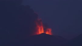 Every fifteen hours there is the greeting from Mount Etna, Sicily.