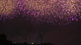 Fireworks display of school graduates festival “Scarlet sales” in St Petersburg, Russia