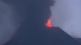 Italy's Mount Etna erupts