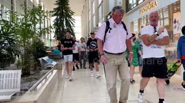 Maskless protesters march through Milton Keynes mall in protest at Covid restrictions