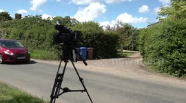 Media camp outside Matt Hancock's home on the day the Health Secretary resigns