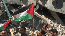 Hamas holds protest over Israel delaying construction imports to Gaza