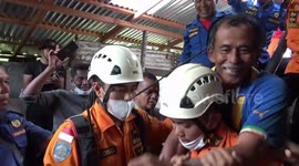 Indonesian grandpa stuck down a well while rescuing a cat, is himself rescued