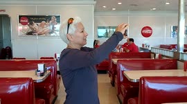 50's themed American style dinner in Los Angeles, California