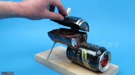 YouTuber makes awesome mini meat smoker from fizzy drink cans