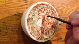 LatteArt【Alfons Maria Mucha】Japanese barista