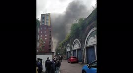 Fire at Elephant and Caslte