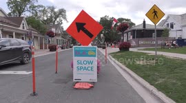 Beautiful street scenes at Ontario Canada starts to return to normal after COVID 19 pandemic lockdown, amazing weather meant patios full and crowds of people in the streets and musicians performing this weekend