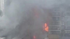 Dramatic clip shows moment flame ball erupts from Elephant and Castle station